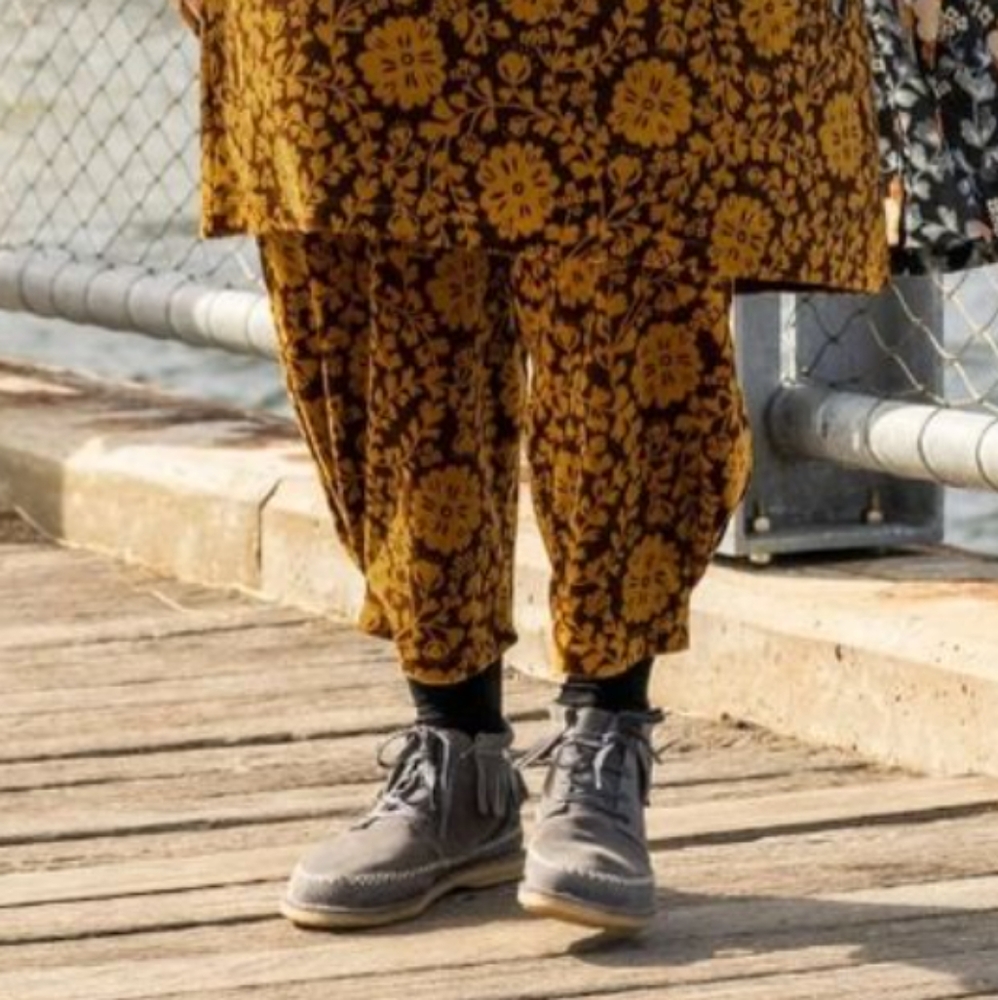 Gudrun Sjoden Grey Suede Moccasins